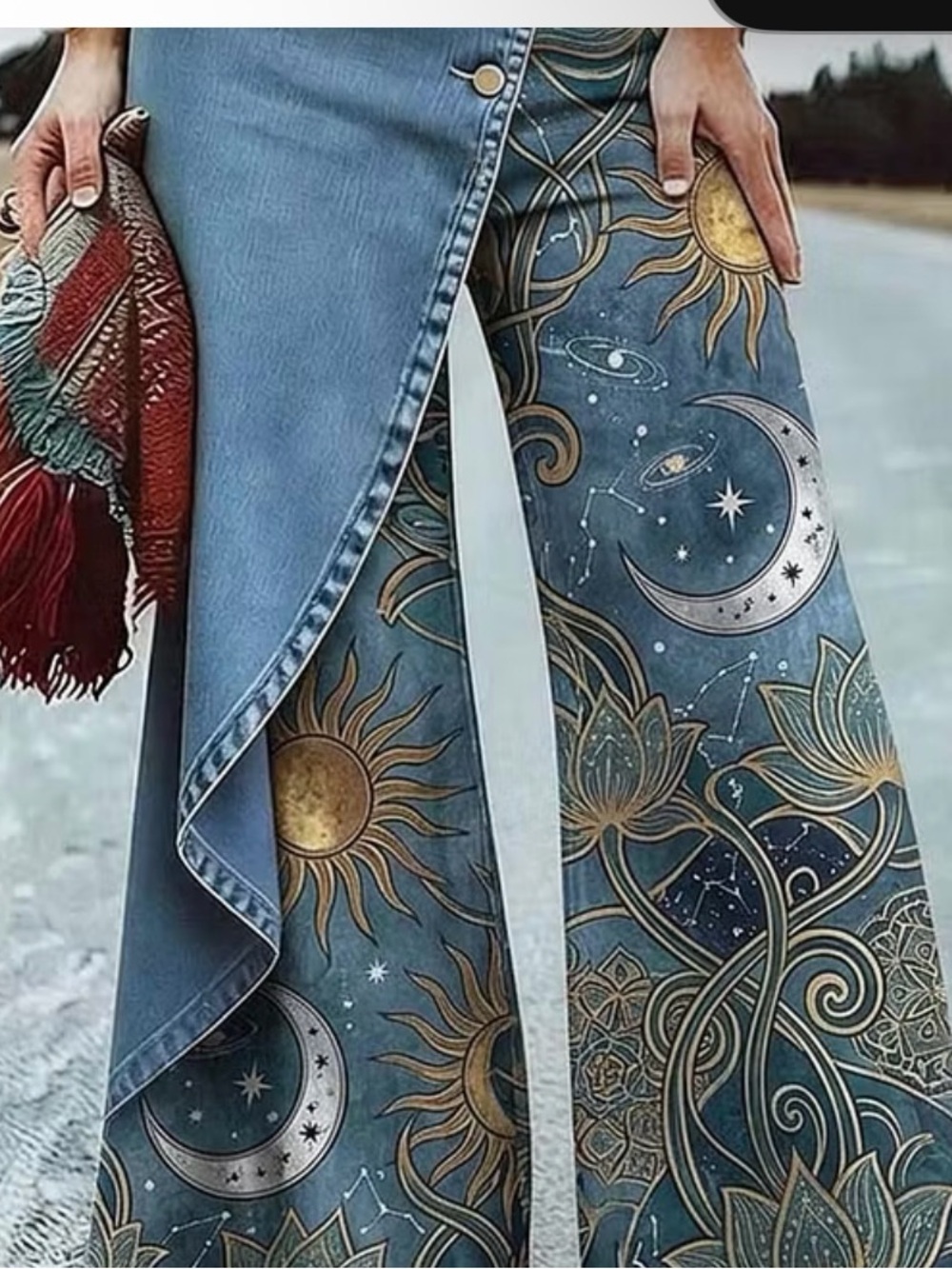 Only a picture not for sale. Blue Celestial Print Women's Jeans